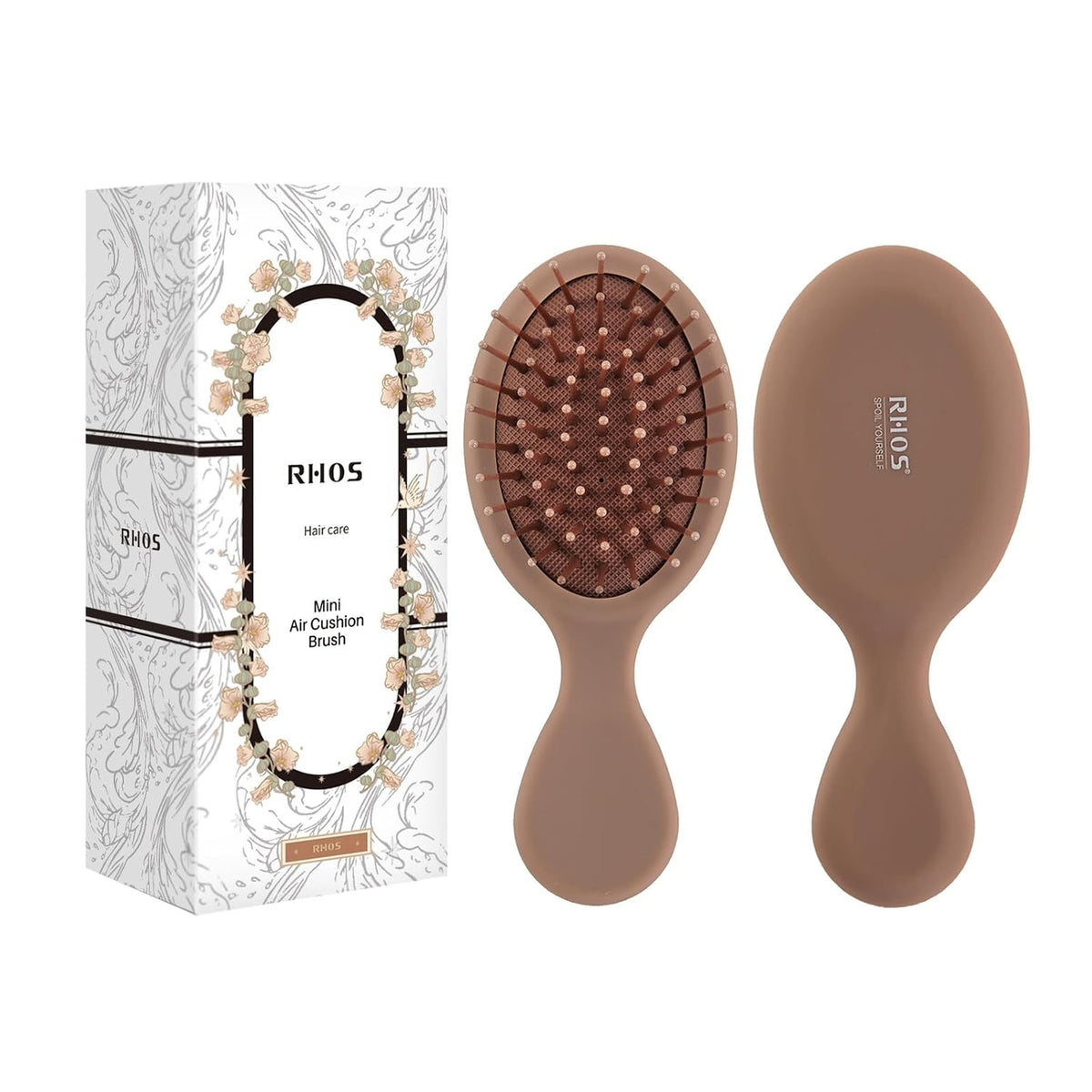 Mini Travel Hair Brush Cushion Paddle Detangler for Women Men Kids