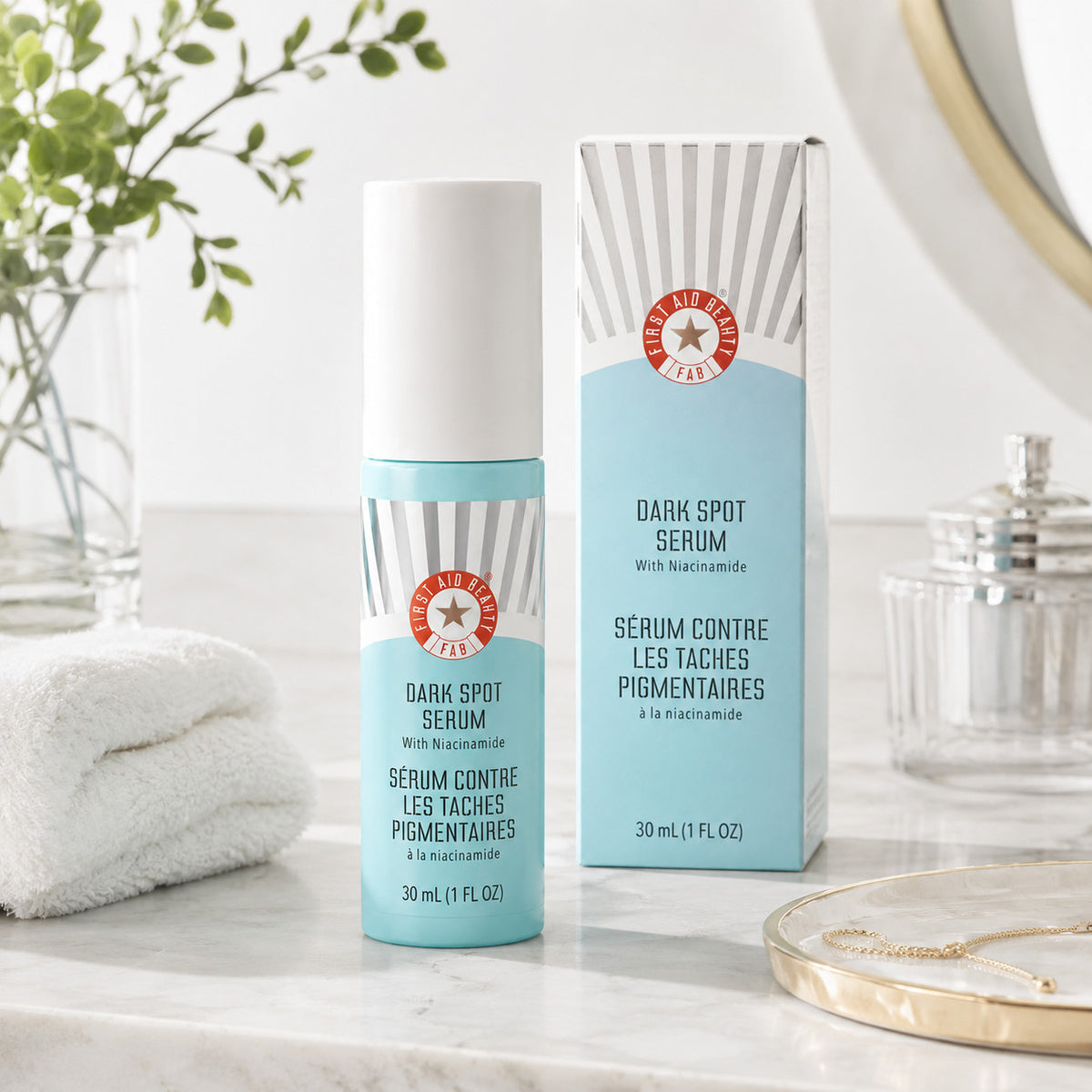 Dark Spot Serum with Niacinamide - Brightening Facial Skincare 1 oz