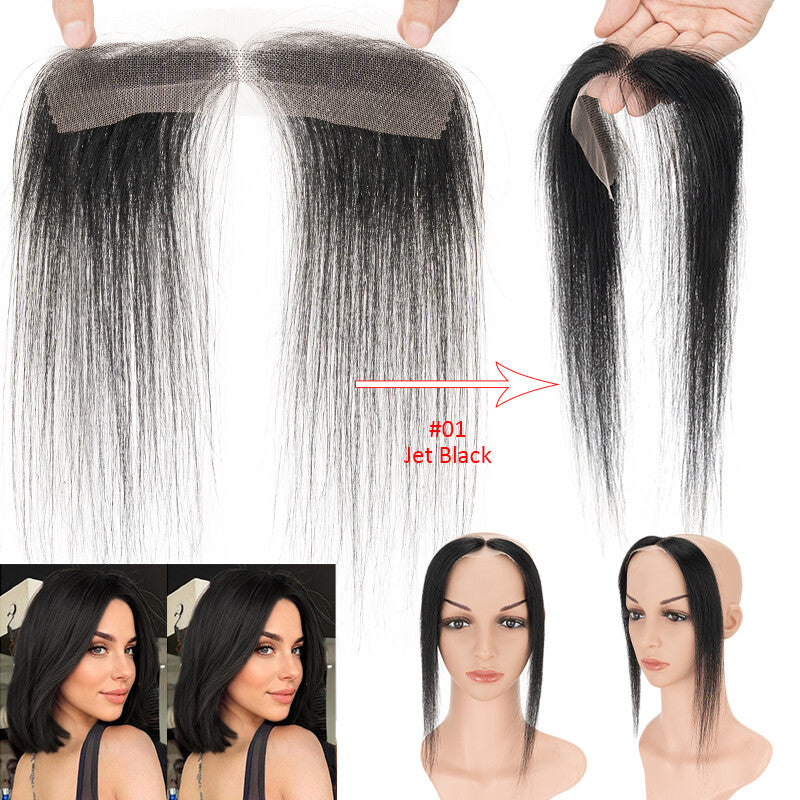 Receding Hairline Full Lace Hair Topper - Remy Human Hair Patch for Thinning Hair