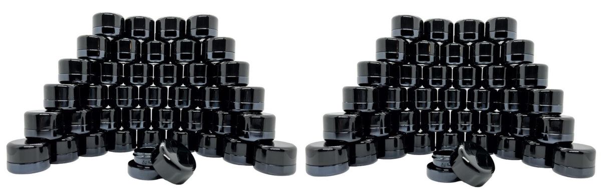 5ml Glass Concentrate Jars with Child Resistant Caps - Bulk Packaging for Waxes & Lip Balm
