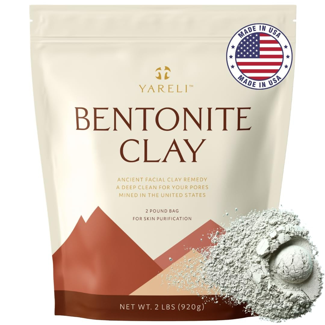 Bentonite Clay Powder Facial Mask & Deep Cleansing - 32 Ounce