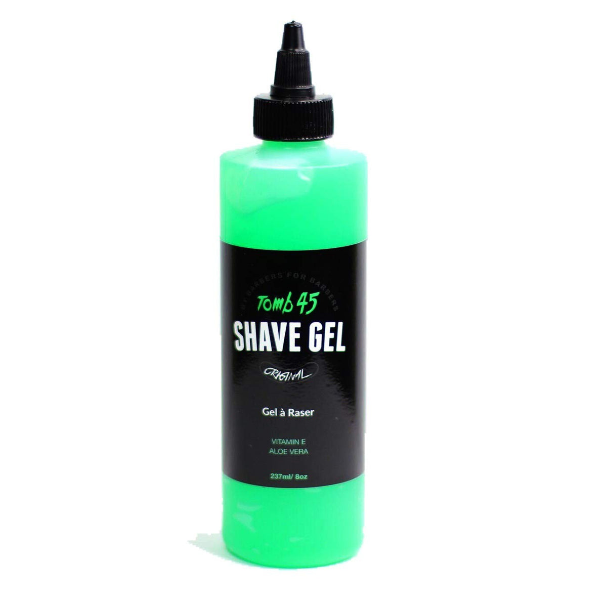 Tomb 45 Shave Gel for Men, Non-Foaming Fresh Scent Clear 9 Fl Oz