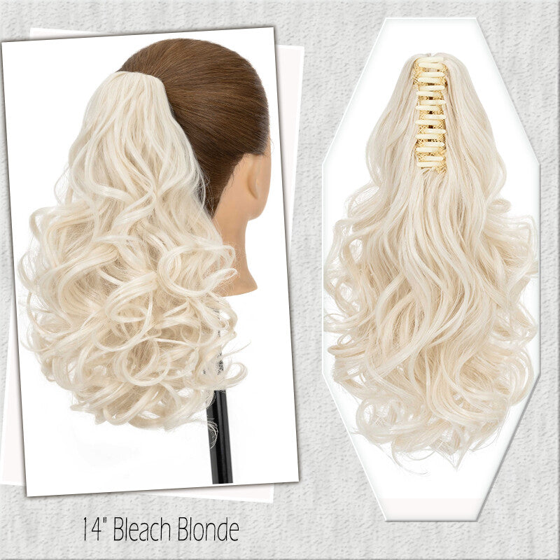 Fake Ponytail Clip-In Hair Extension Thick Natural Look 14 Inches