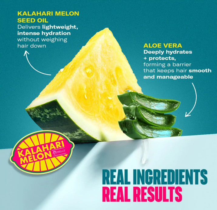 Kalahari Melon & Aloe Vera Hair Care Set - Shampoo Conditioner Oil Curl Glaze
