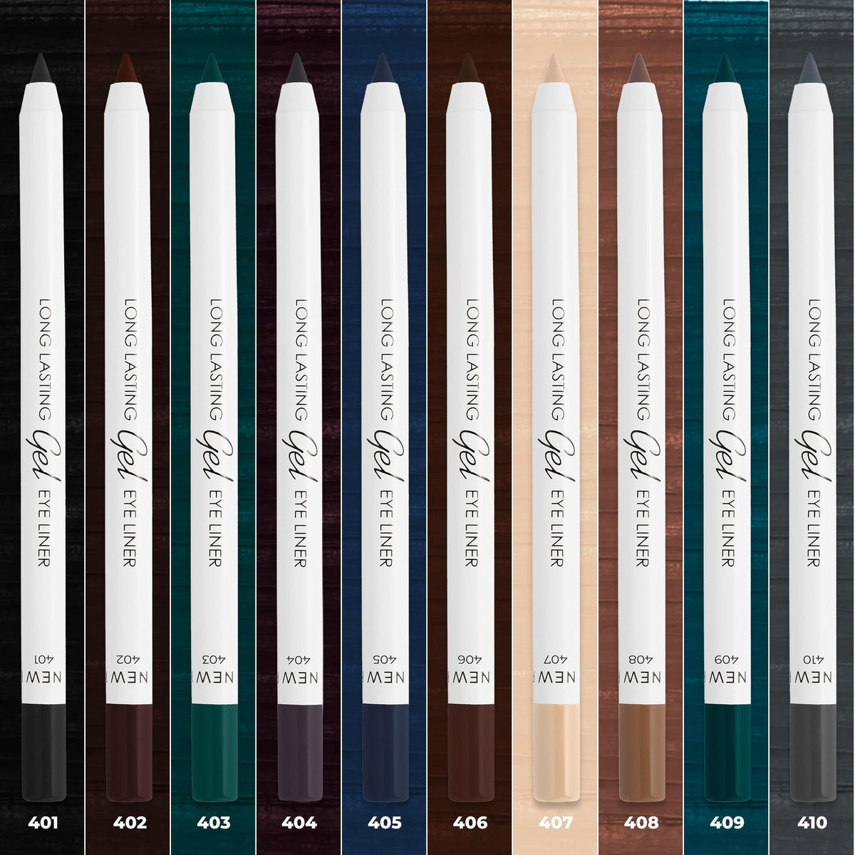 Long-Lasting Waterproof Gel Eyeliner - Deep Brown, Smudge-Proof, 0.06 oz