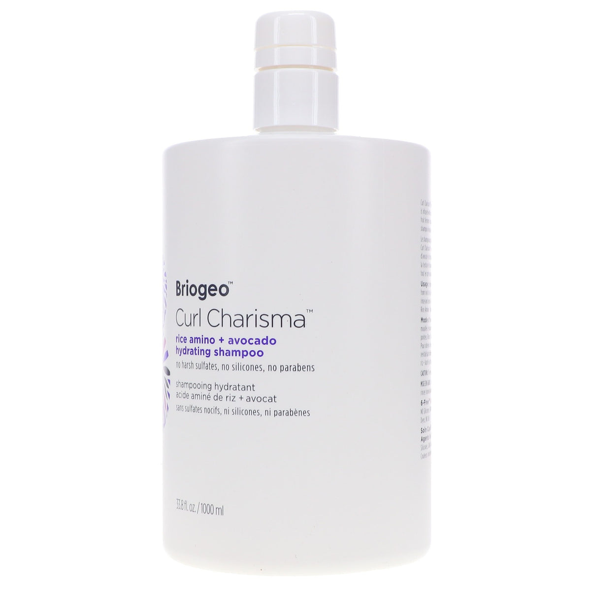 Hydrating Rice Amino and Avocado Shampoo for Curly Hair - 33.8 oz