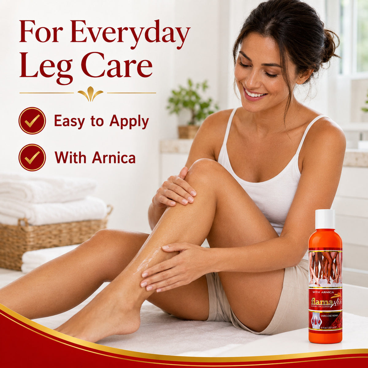 Leg Vein Support Cream - Varicose Veins, Bruises & Circulation Relief