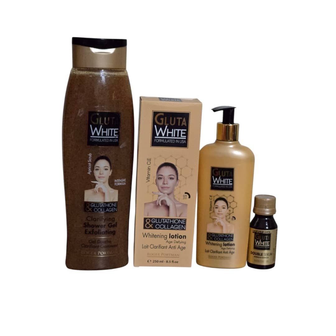 Gluta White Age Defying Collagen & Glutathione Body Lotion 250ml - Bath Gel & Serum