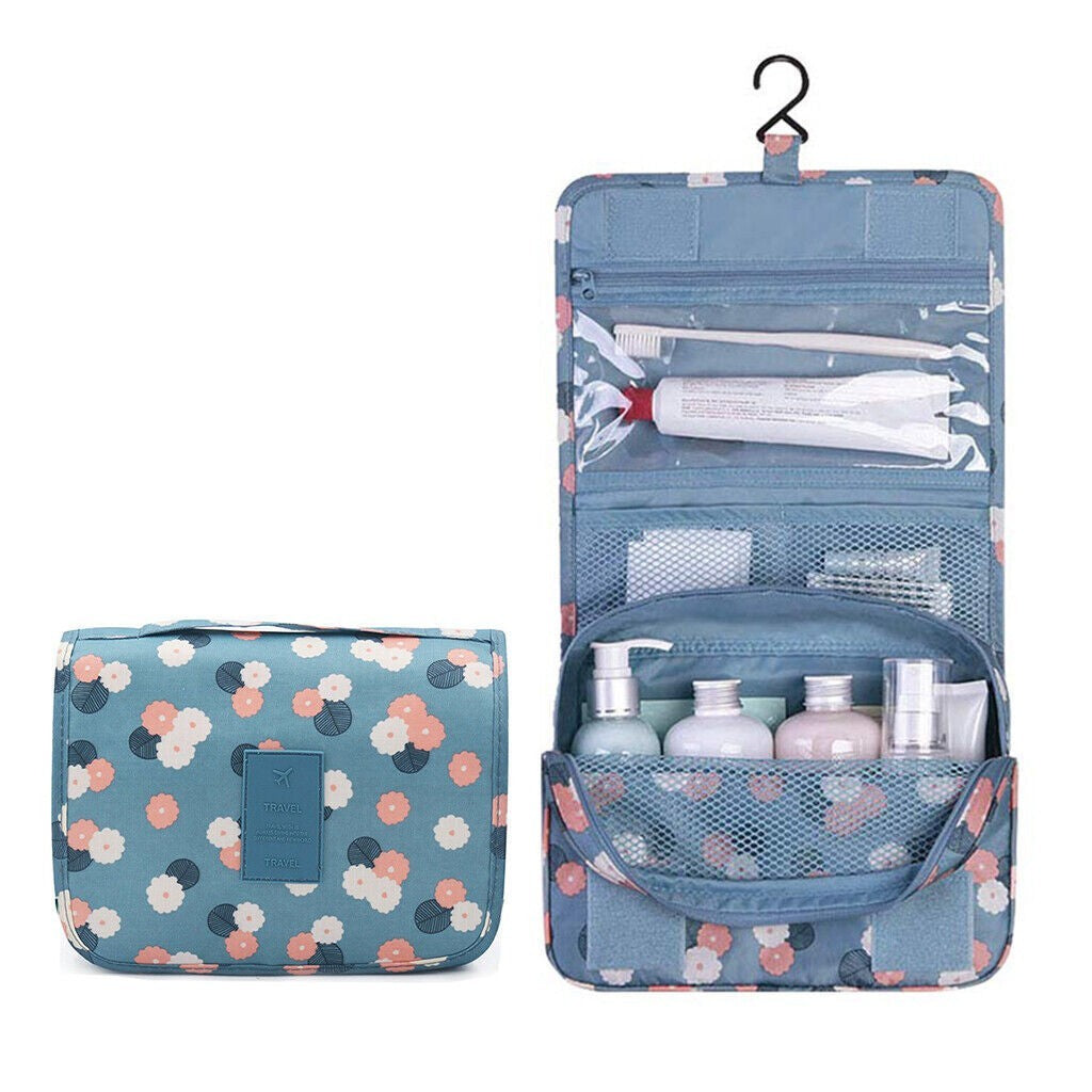 Large Waterproof Hanging Toiletry Bag Travel Organizer with Handle