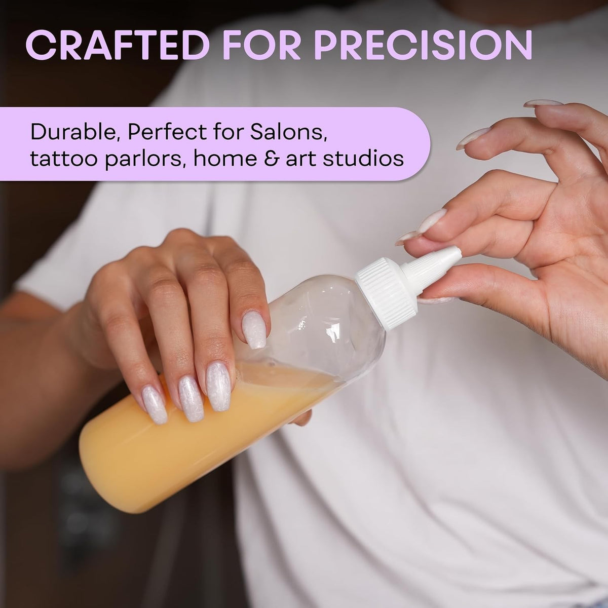 8 oz Twist Applicator Bottle - Clear, BPA Free Squeeze Bottle