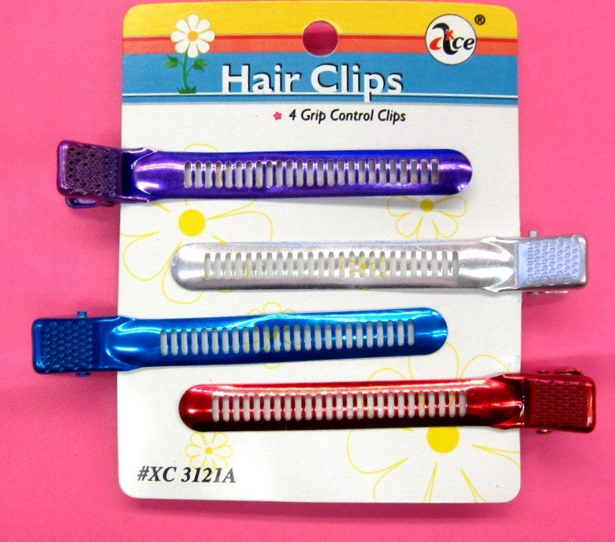 CHOOSE QUANTITY-4 " METAL HAIR GRIP CONTROL CLIPS PRO SALON