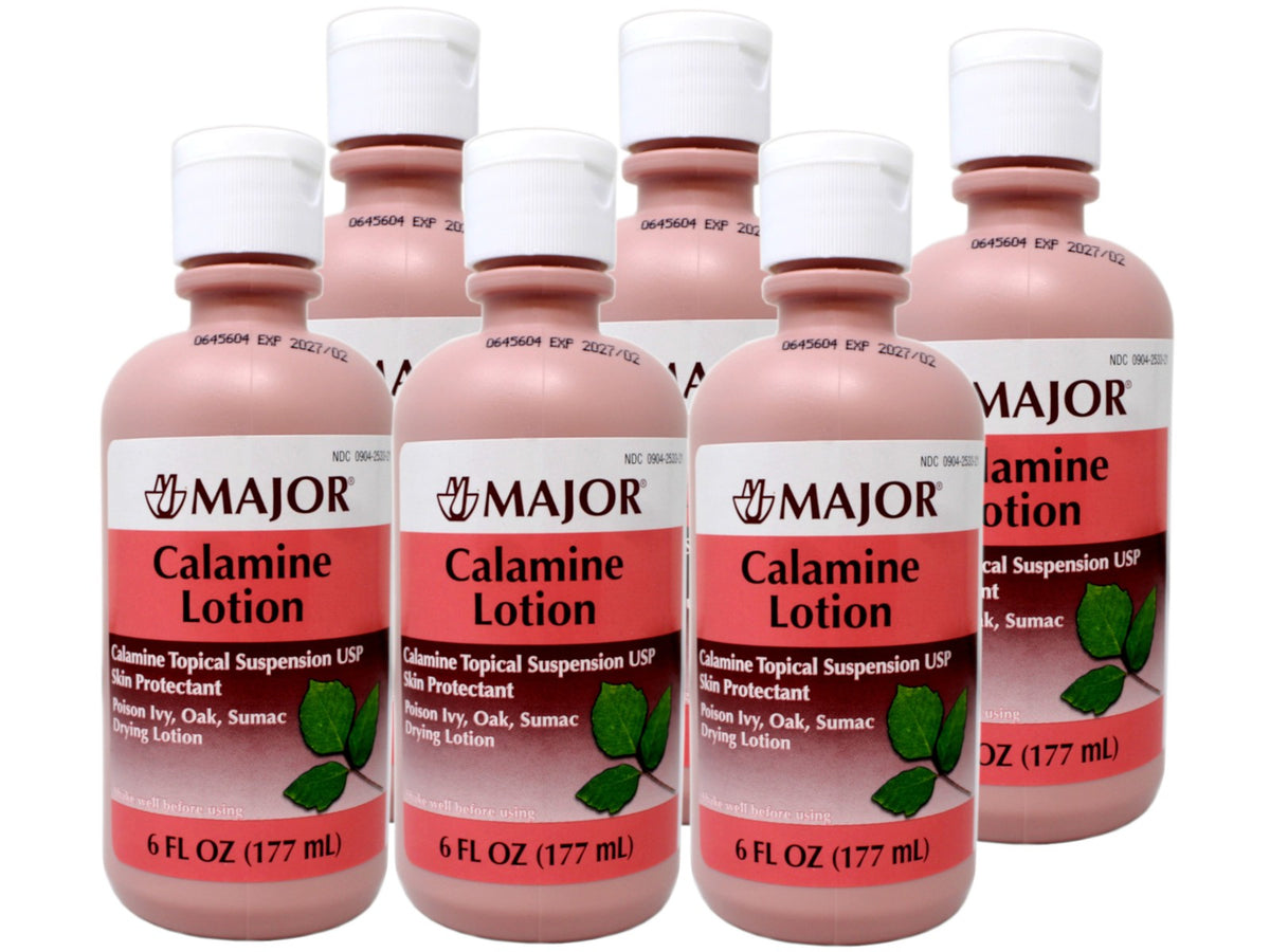 Calamine Lotion 6 oz 6 Pack - Poison Ivy & Itch Relief