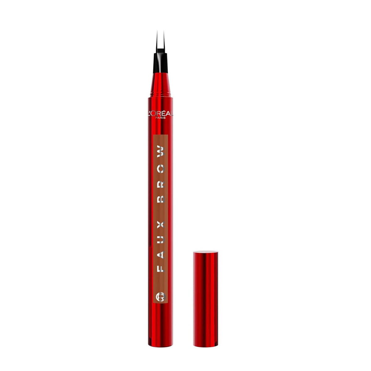Hair-Like Eyebrow Filling Pen with Double-Brush Tip for Natural, Fuller Brows