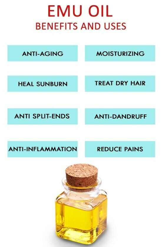 100% Pure Emu Oil - Triple Refined - Anti-Aging Skin Care