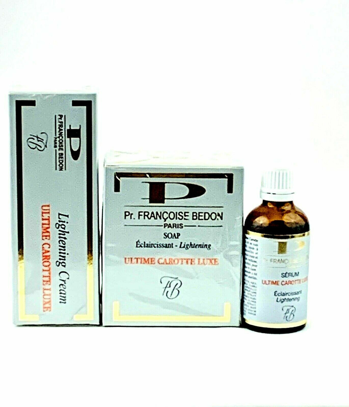 Luxury Carrot Face Serum & Soap Set - Skin Care Tube Cream