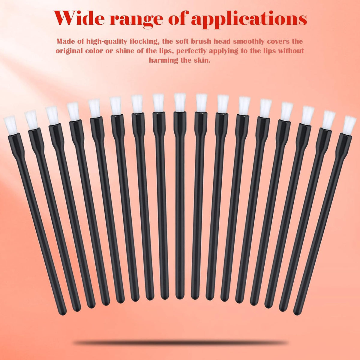 Disposable Lip Brushes 100 pcs for Precise Lip Gloss & Nail Art Application
