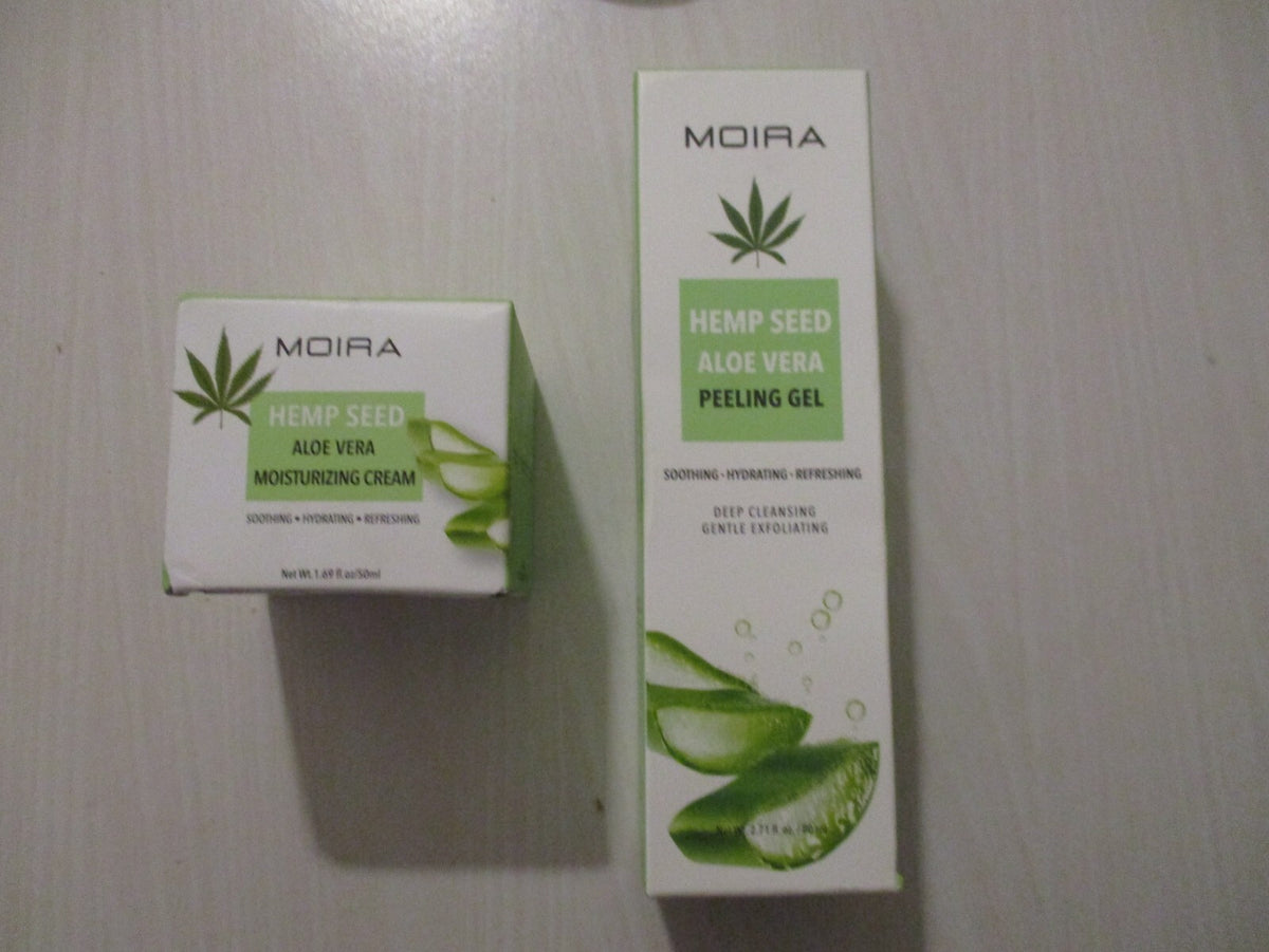 Hemp Seed Aloe Vera Peeling Gel & Moisturizing Cream Set