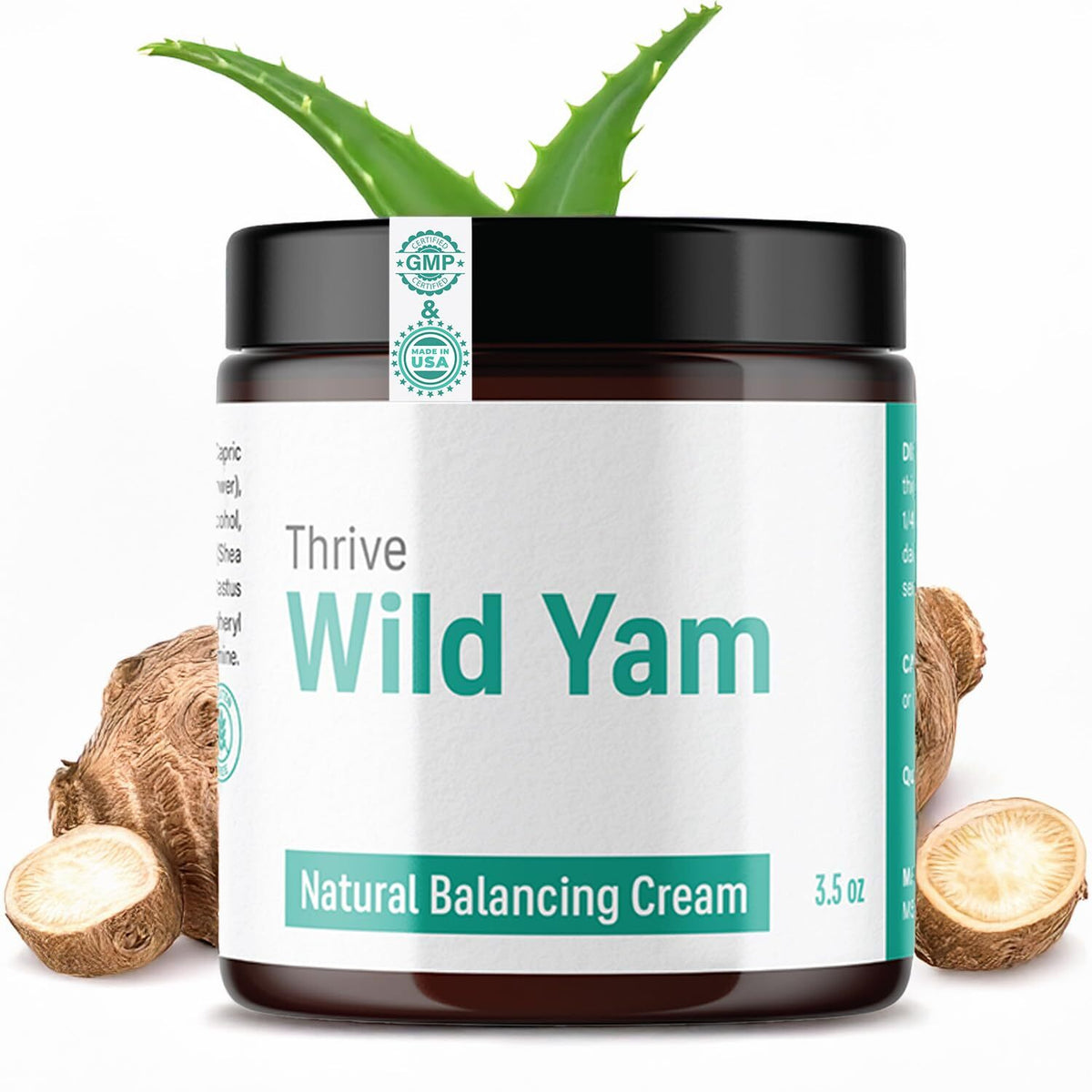 Wild Yam Root Cream for Menopause & PMS Support - 3.5 oz