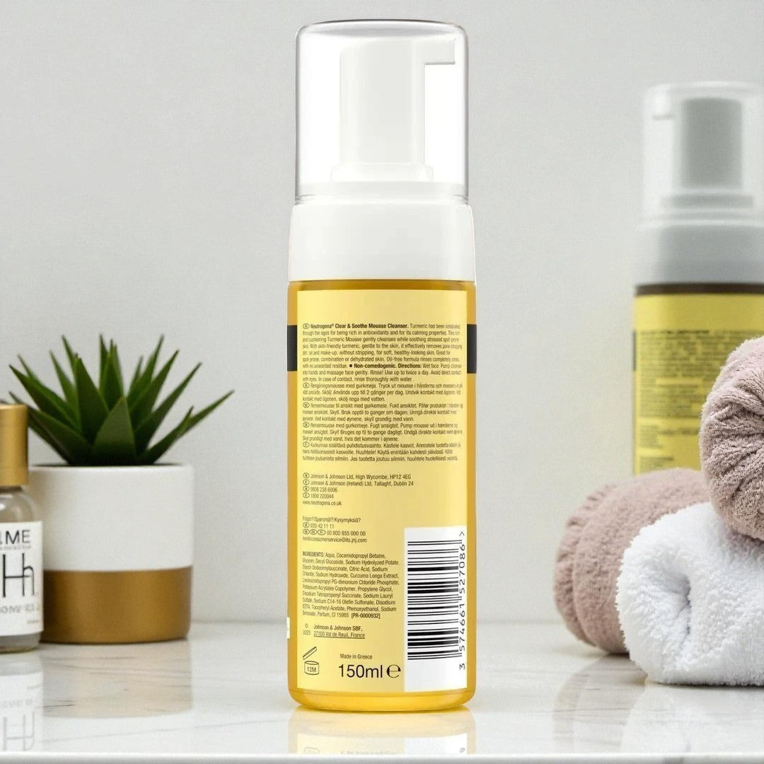 Turmeric Facial Cleanser - Oil-Free, Non-Comedogenic 4.2 Fl Oz