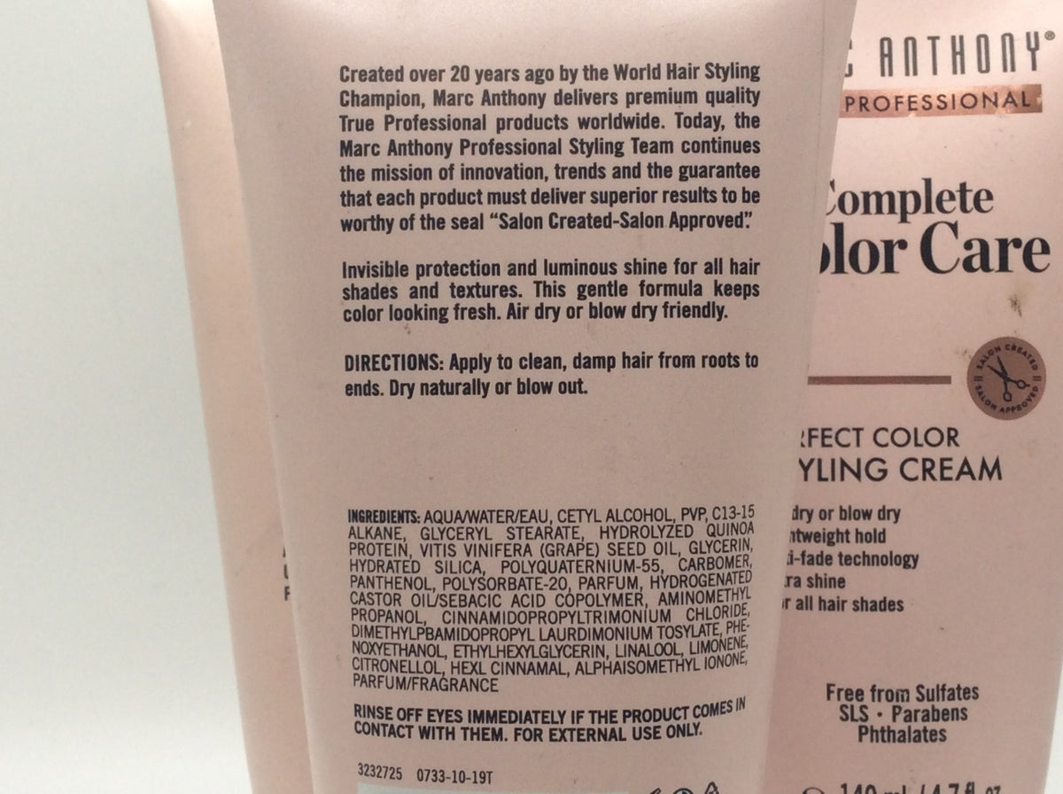 Color Care Styling Cream for Hair - 4.7oz Pack of 3