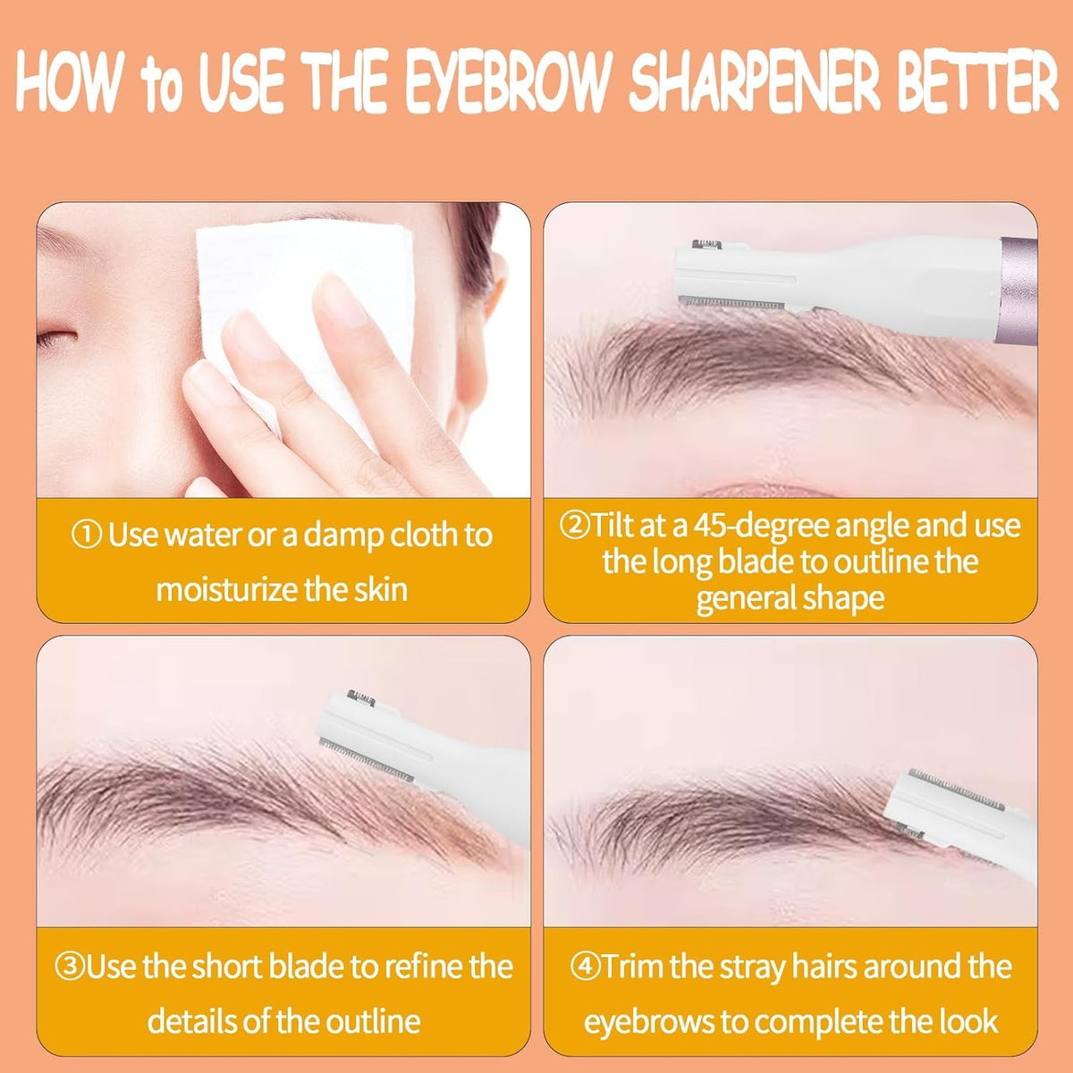 Rechargeable Nose and Ear Hair Trimmer for Men Women Painless Purple