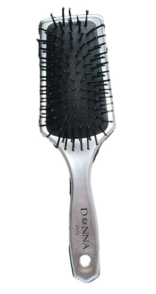 8-Inch Detangling Paddle Hair Brush for Styling - Silver