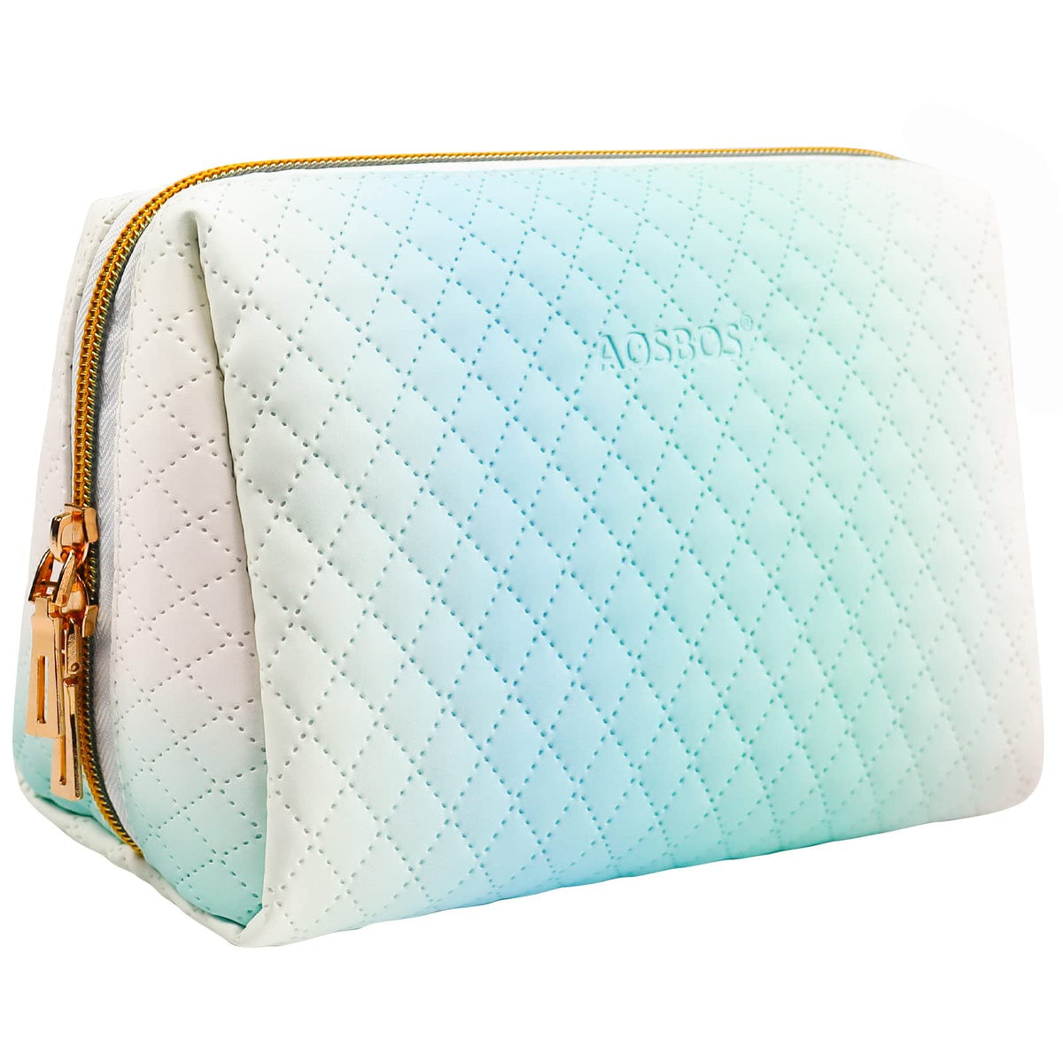 Small Travel Makeup Bag with Multiple Compartments and Elegant Design