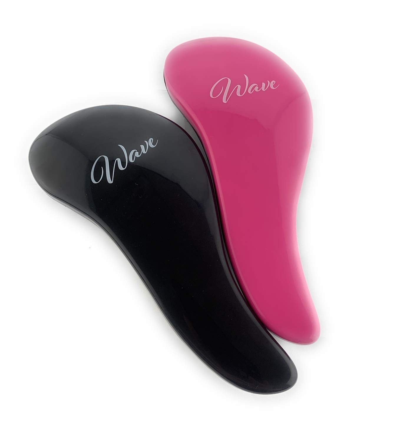 Detangling Hair Brush - Pink, Black & Grey, Pack of 4 for All Hair Types