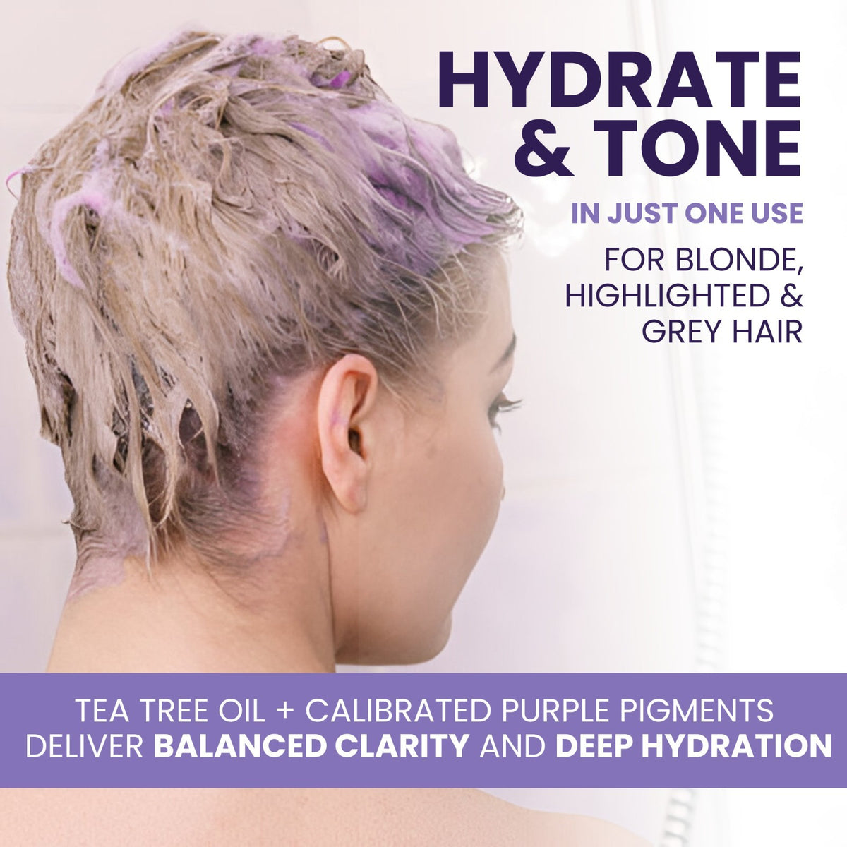 Kesmedik Purple Blonde Conditioner - Anti-Brass Hair Toner & Repair, 16oz