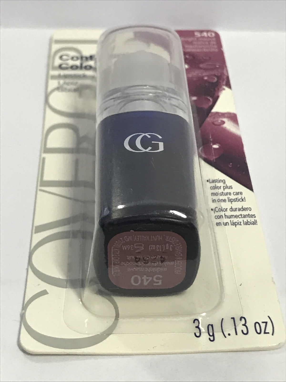 Lipstick - Continuous Color Lipstick #540 Midnight Mauve, Long-Lasting