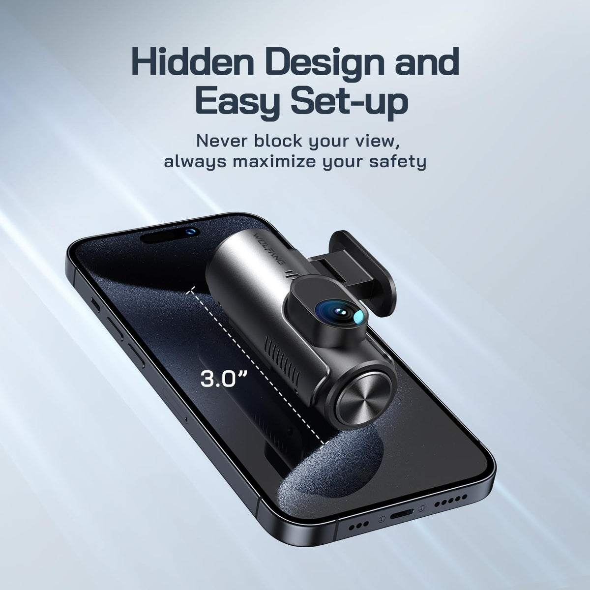 4K Dual Dash Cam with WiFi Night Vision Front & Rear Car Recorder
