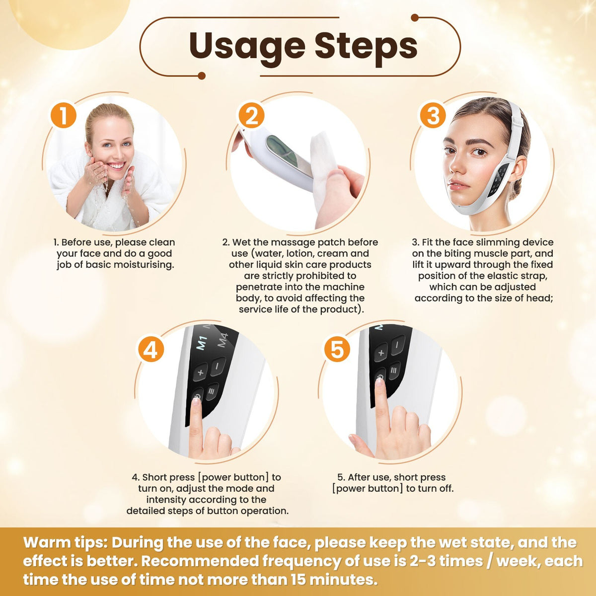 EMS Face Lifting Device for Double Chin & V-Shaped Contouring