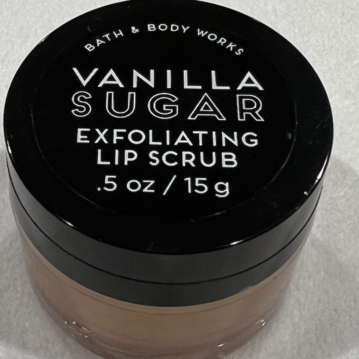 Vanilla Sugar Lip Scrub with Jojoba Oil and Beeswax - 0.5 oz Exfoliating Treatment