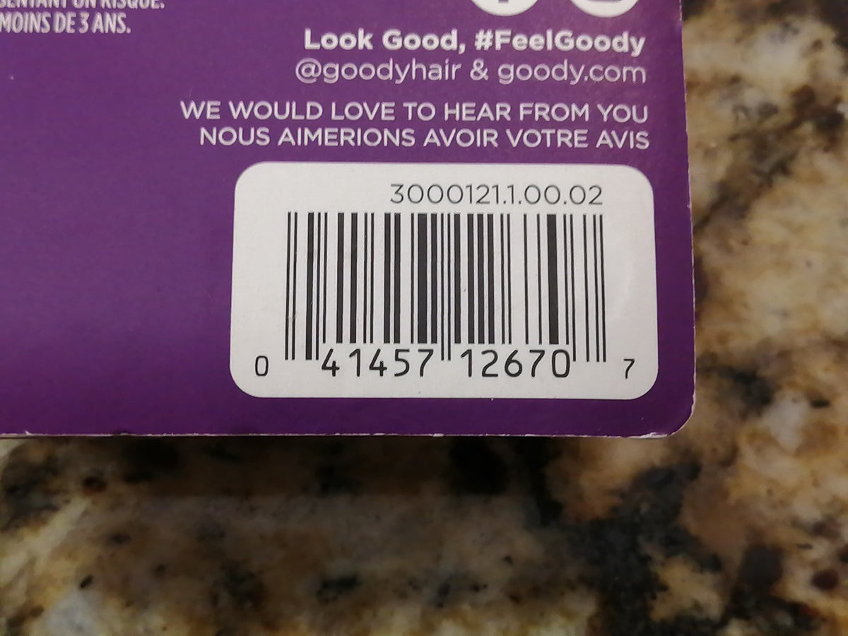 Goody Ouchless Rubberband Hair Elastics Mini Black 250 ct