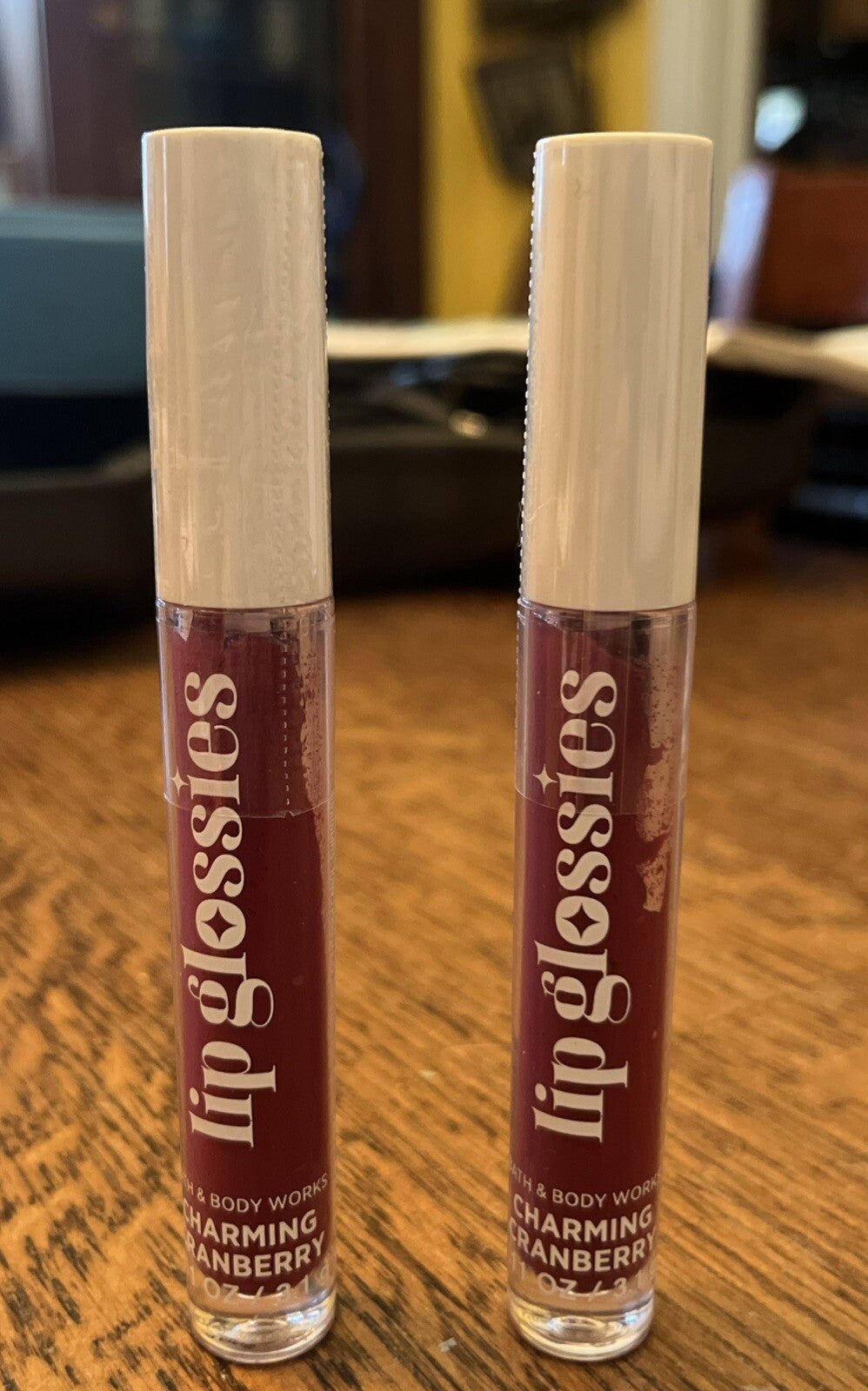 2 Pack Cranberry Lip Glosses - 0.11 oz Sealed Lip Makeup Set