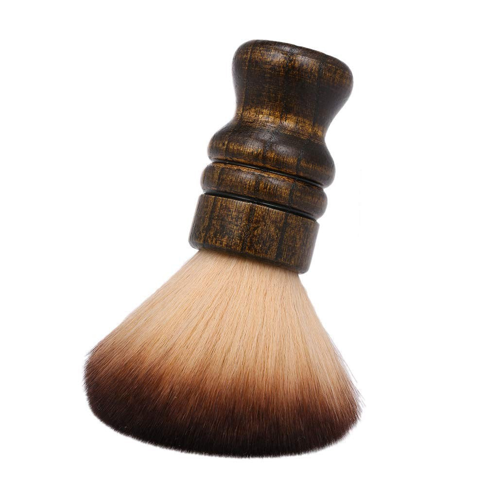 Large Neck Duster Brush for Hair Cutting and Styling - Soft Fiber Barber Tool