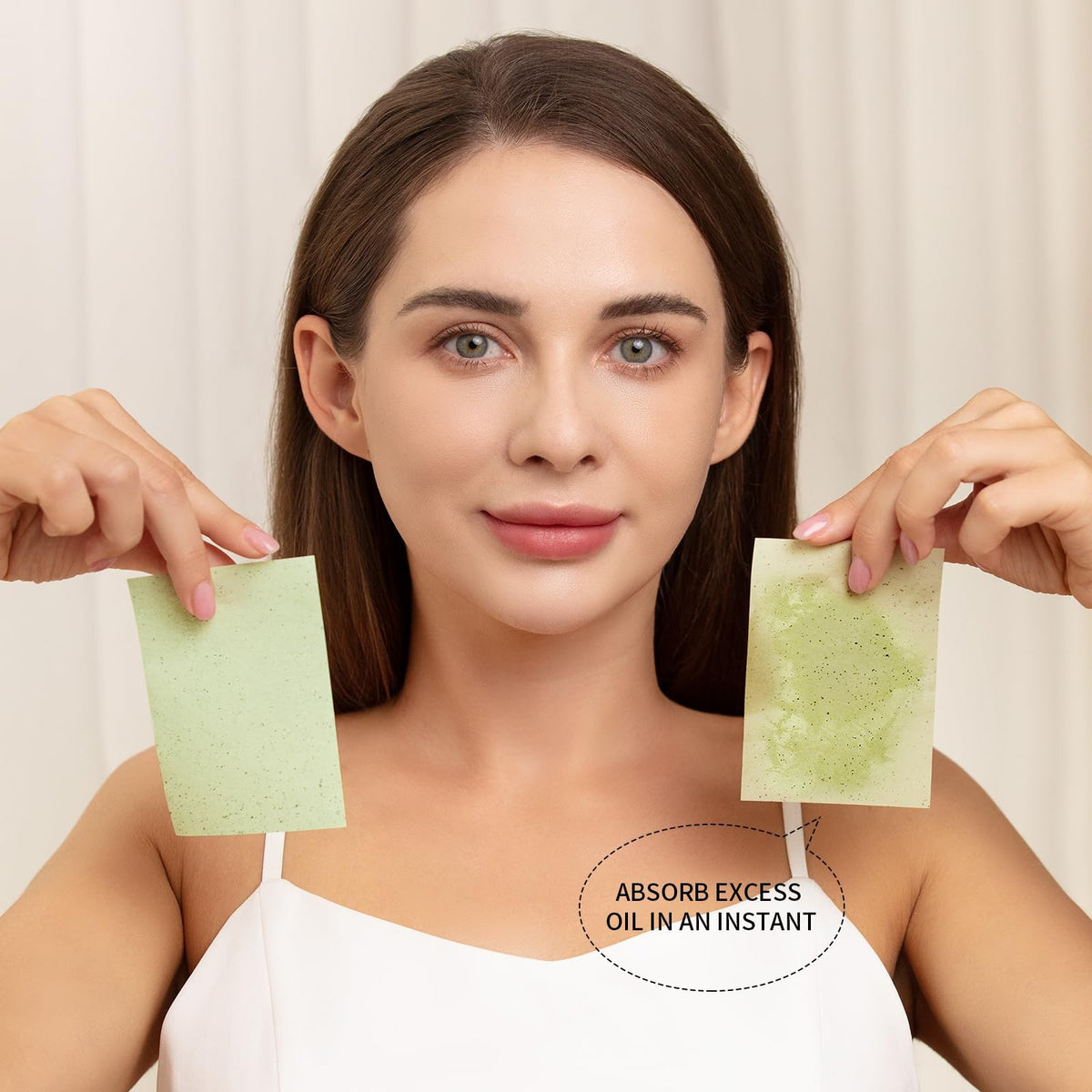 Green Tea Oil Blotting Papers for Oily Skin - 800 Sheets, Natural Face Sheets