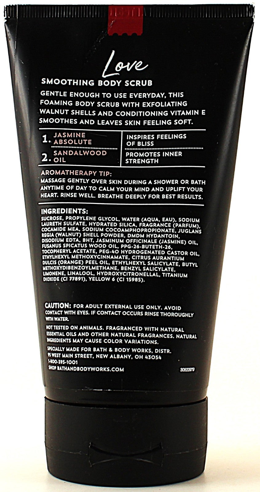 Bath & Body Works Stress LOVE - JASMINE + SANDALWOOD Smoothing Scrub