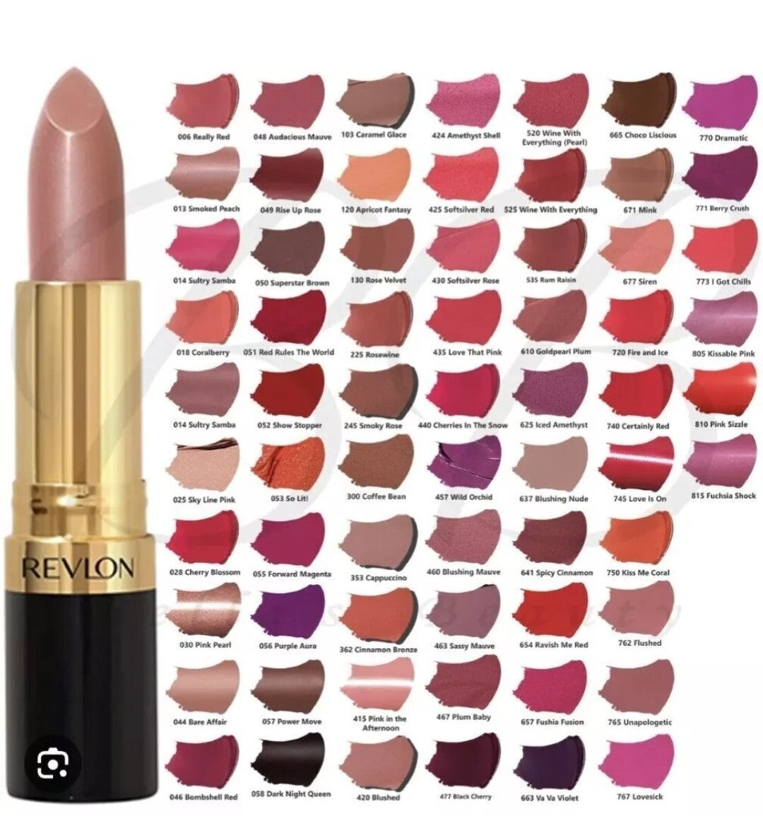 Revlon Super Lustrous Lipstick - Matte, Cream & Pearl Finishes, Multiple Shades
