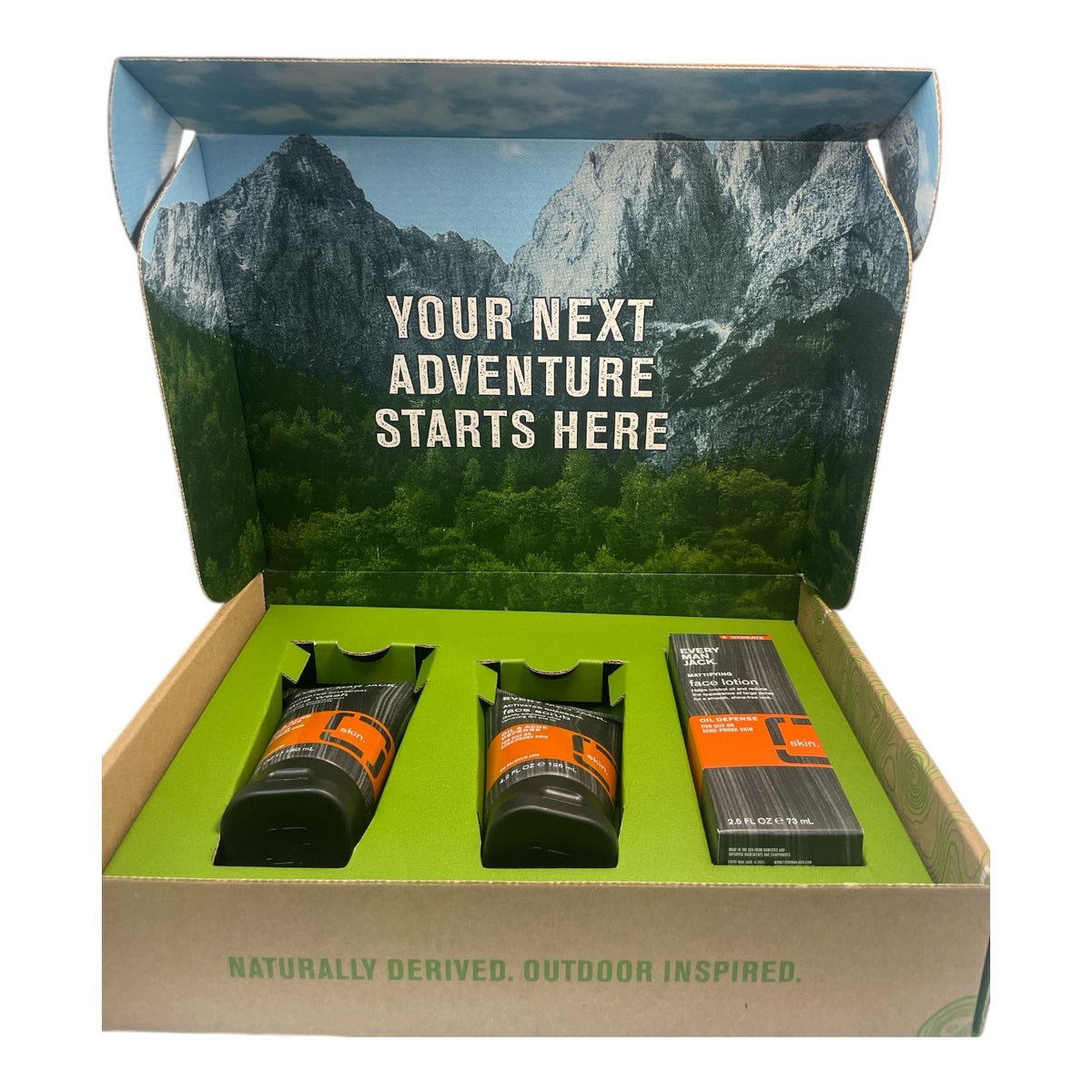 Activated Charcoal Face Wash & Scrub Set for Men - Natural Skincare