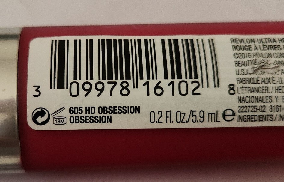 Revlon Ultra HD Matte Lip Color Set 605 HD Obsession – Pack of 2