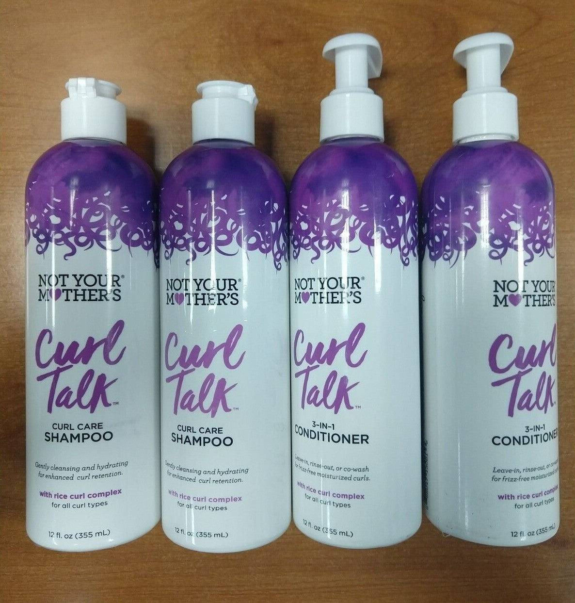 Curl Talk Shampoo & Conditioner Set for Curly Hair - Sulfate-Free Hydrating Hair Care