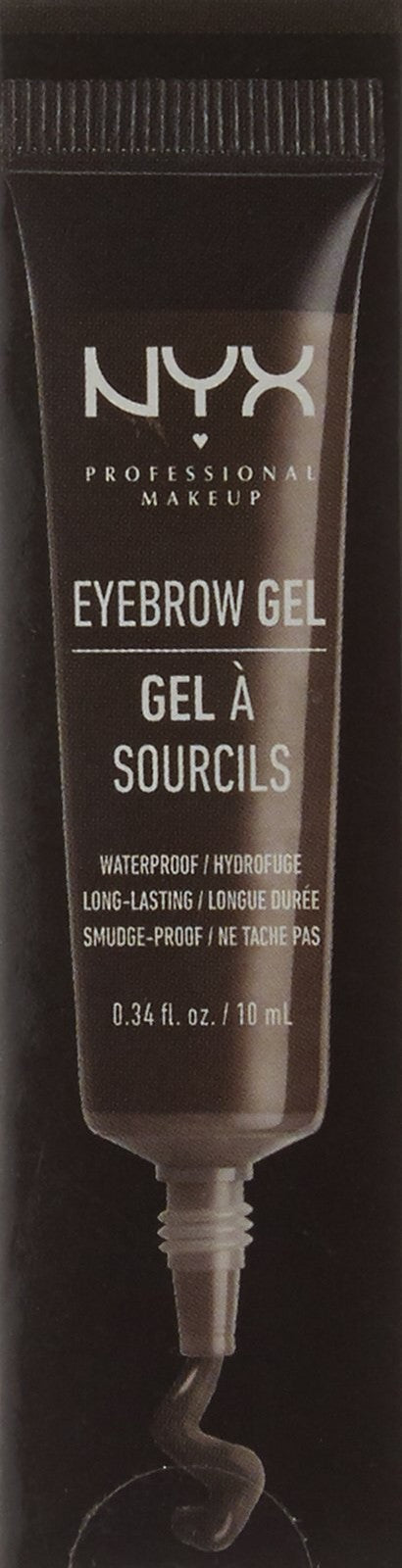 Waterproof Eyebrow Gel for Natural Full Brows - Black, 0.34 oz