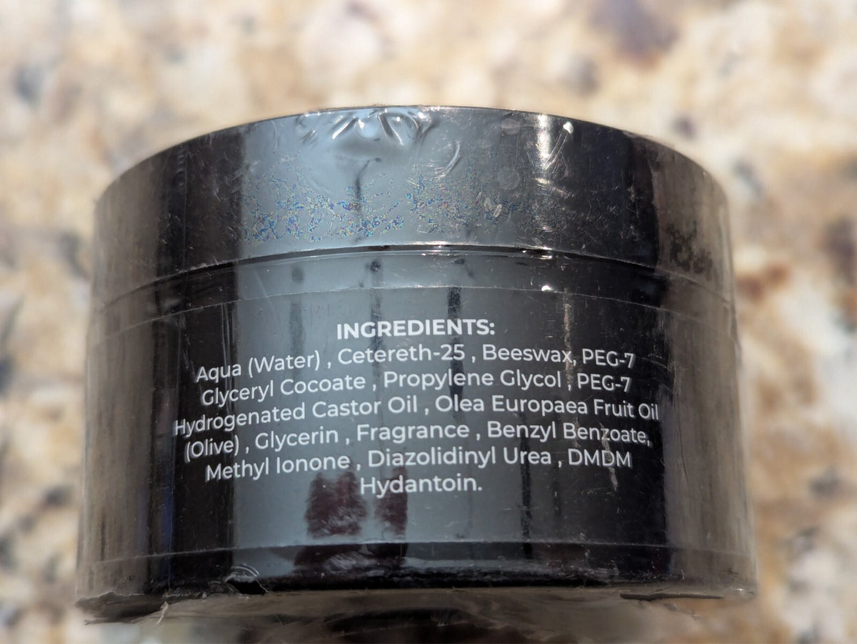 Long Lasting Paste Shine Pomade 4oz Strong Hold Hair Wax with Clean Scent