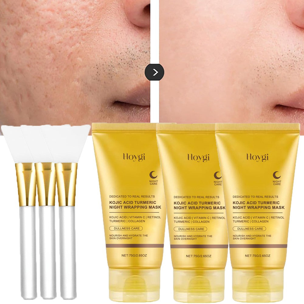 Kojic Acid Turmeric Peel-Off Night Mask 75g - 3 Pack