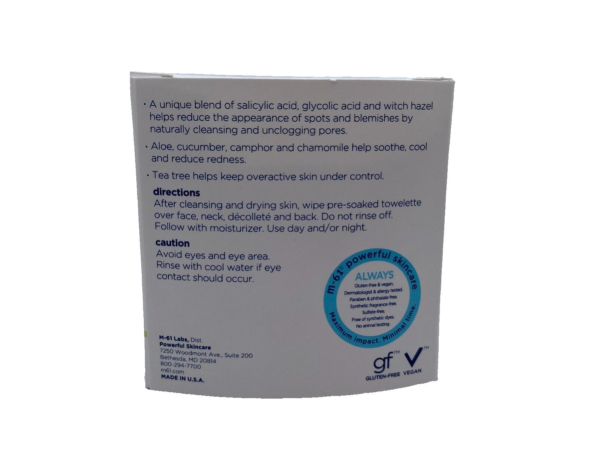 PowerSpot Clarifying Skincare Pads - 30 Treatments for Acne & Blemishes