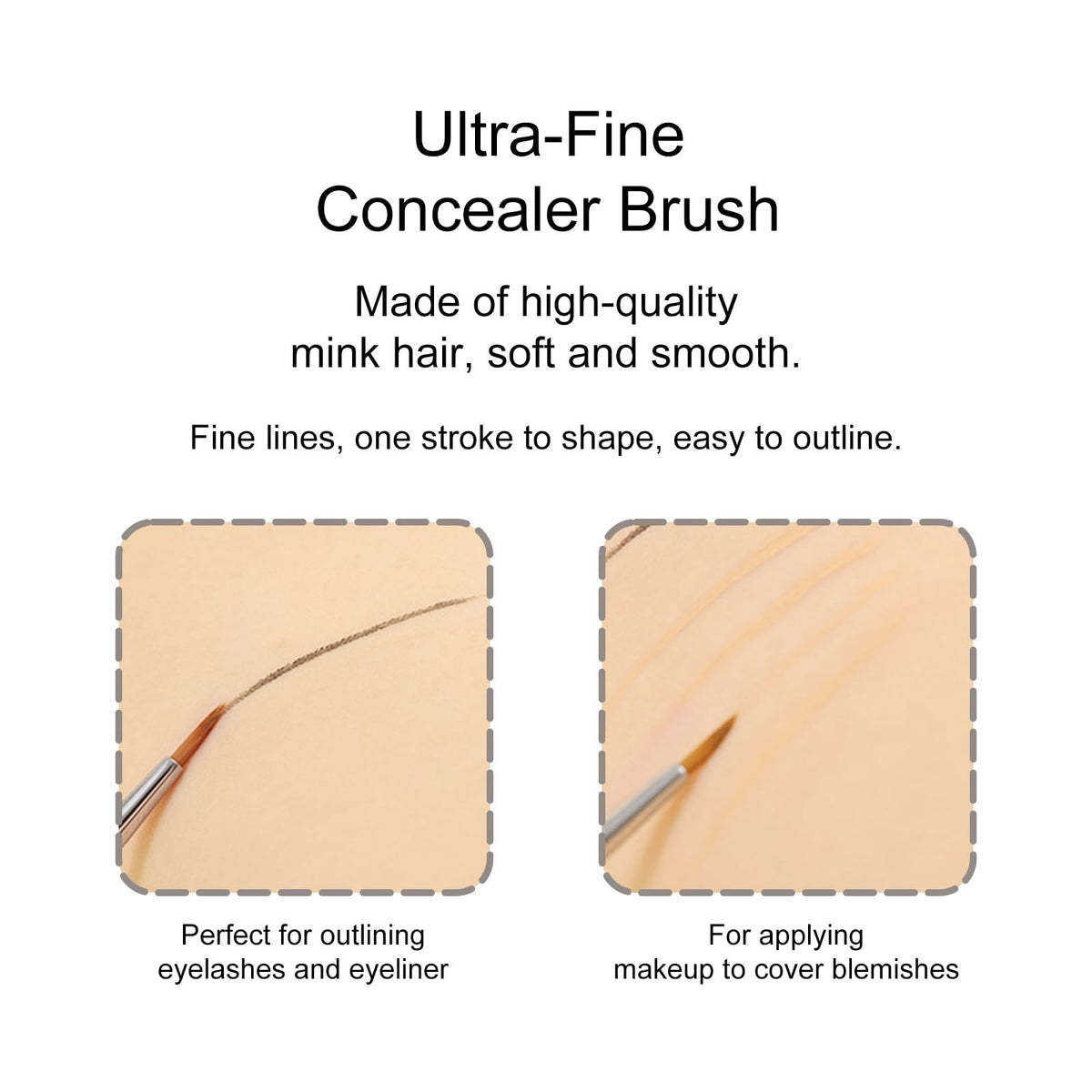 7-Piece Ultra Fine Sable Eyeliner Brush Set for Precise Eye Makeup
