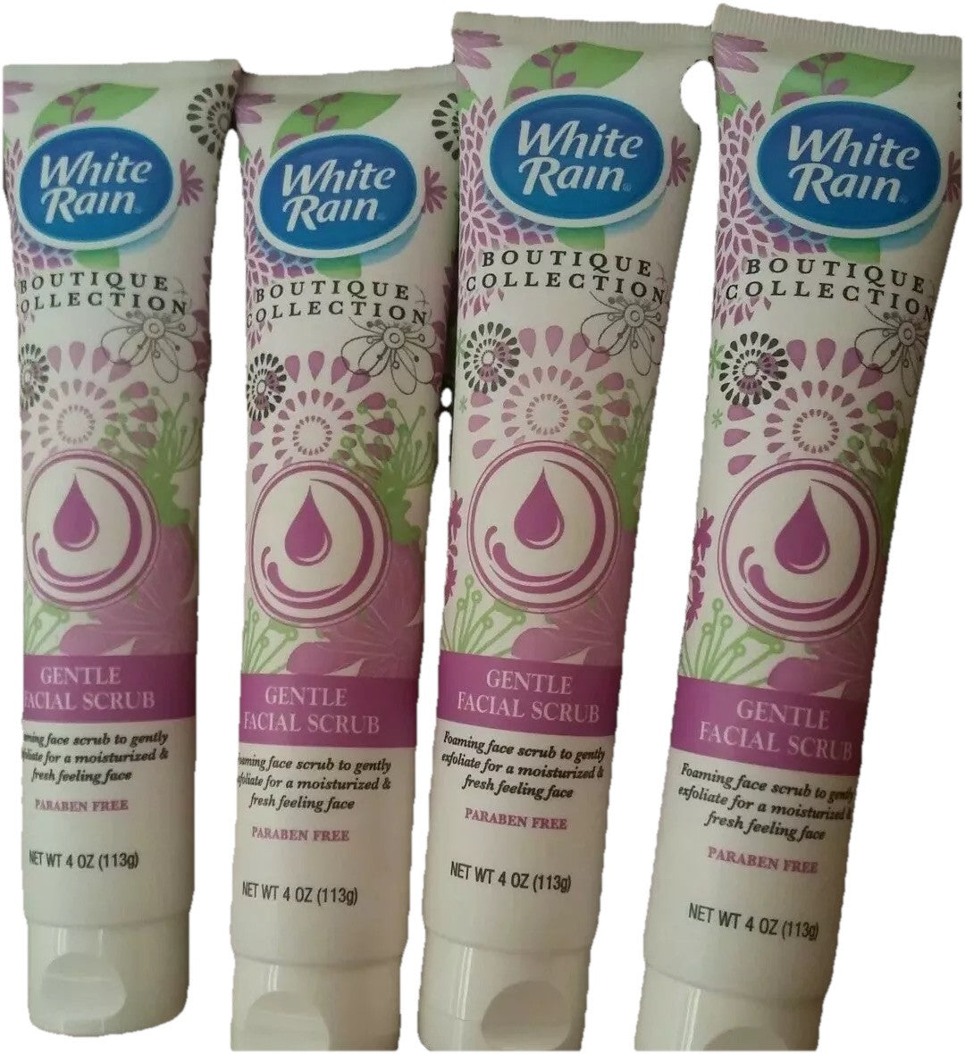 Lot of 4 White Rain Boutique Collection Gentle Facial Scrub Wash oz