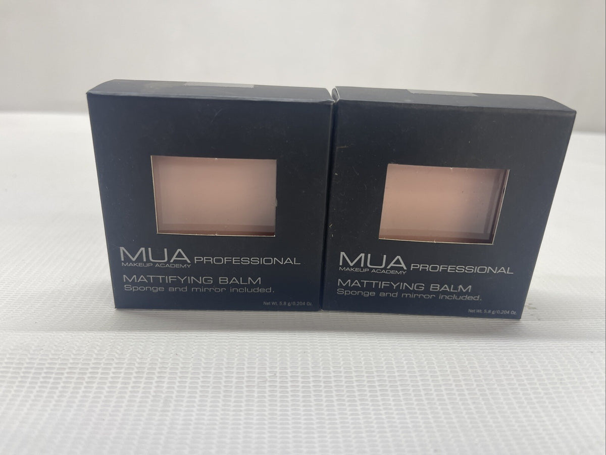 Mattifying Balm with Sponge & Mirror - Professional Makeup Set 5.8g (2 Pack)