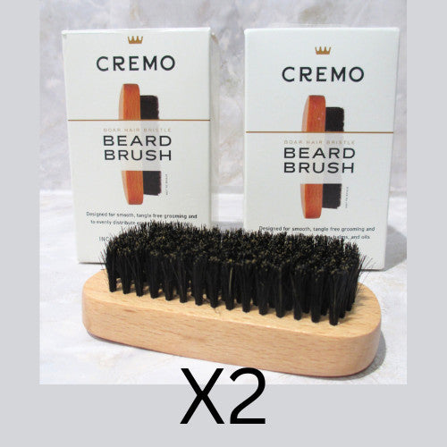 2 Pack Beard Grooming Brushes Boar Bristle Shaving & Hair Care